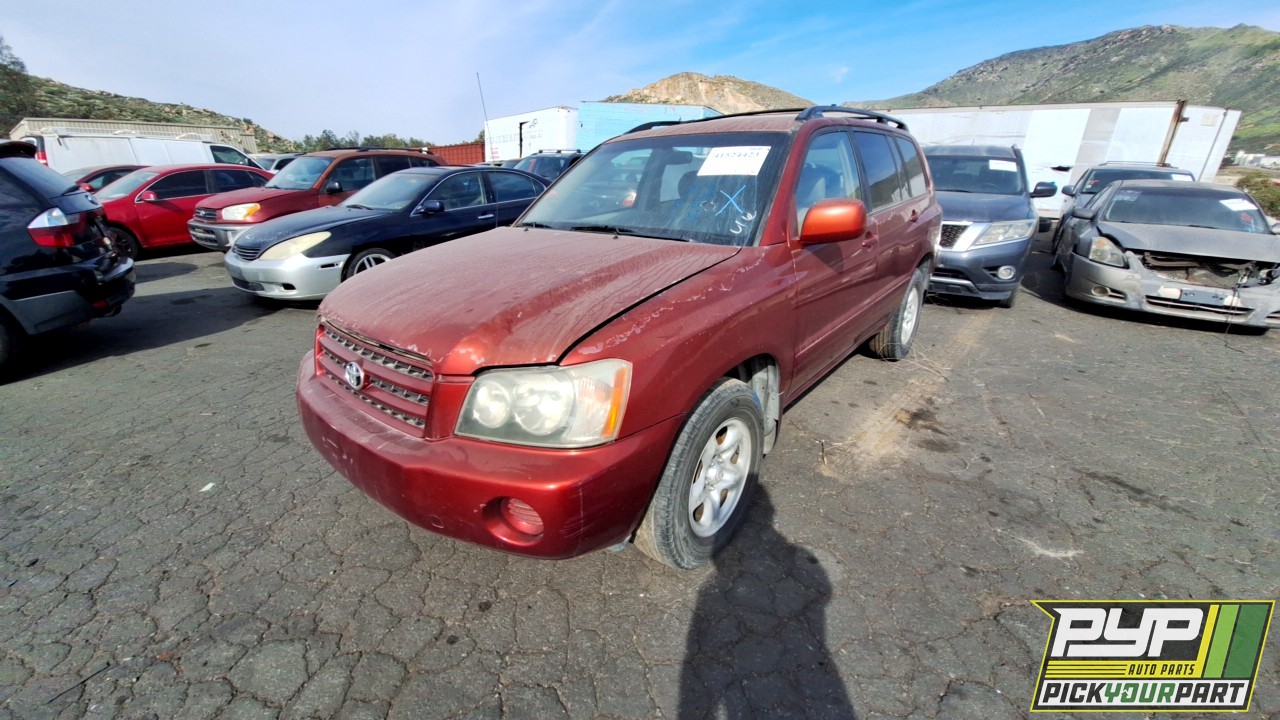 2003 TOYOTA HIGHLANDER available for parts