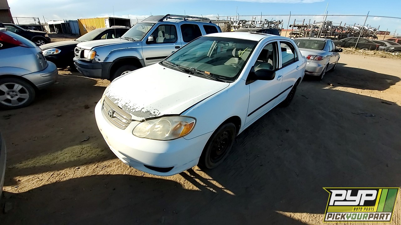 2004 TOYOTA COROLLA available for parts