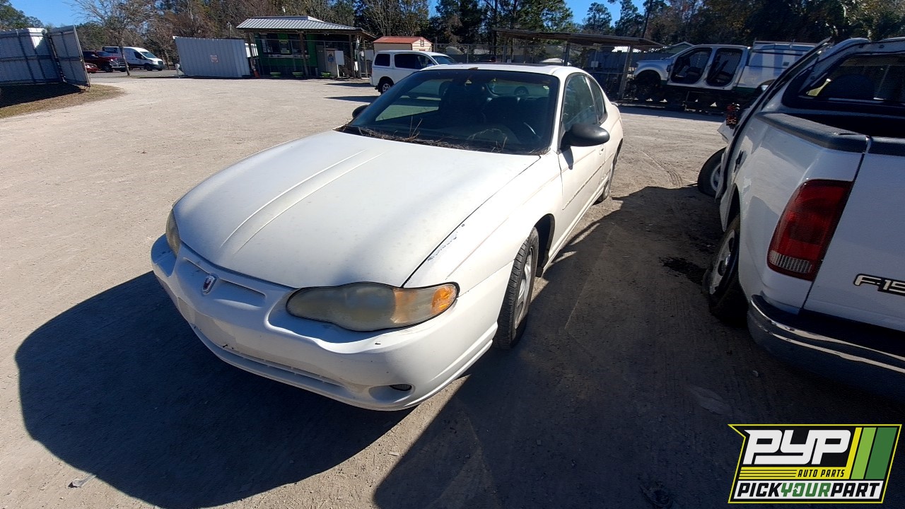 2002 CHEVROLET MONTE CARLO partes disponibles