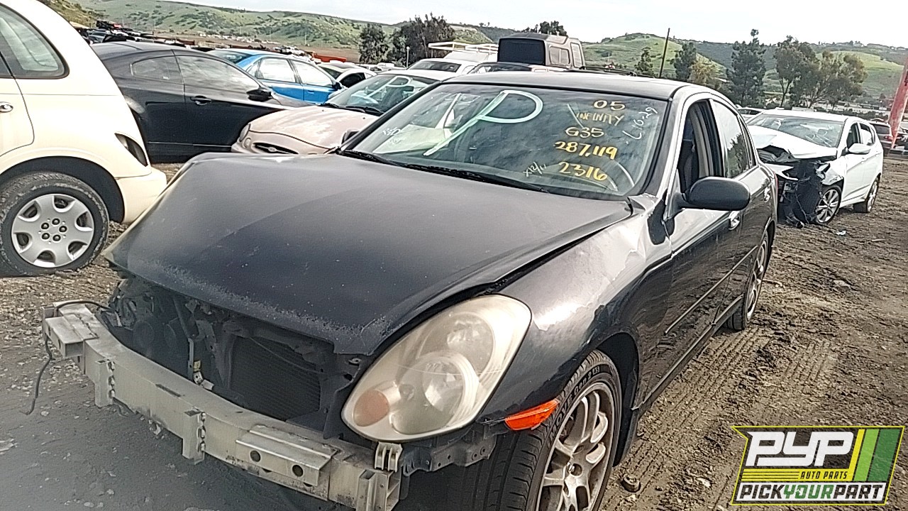 2005 INFINITI G35 partes disponibles