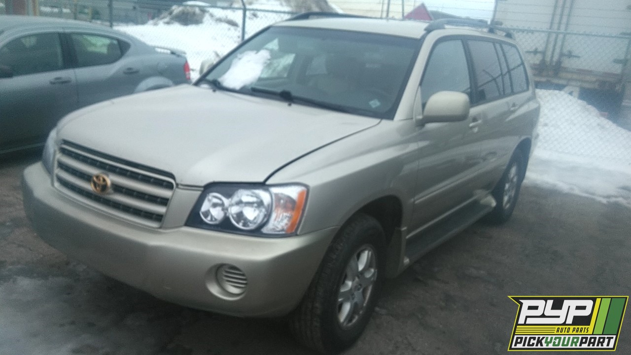 2002 TOYOTA HIGHLANDER available for parts