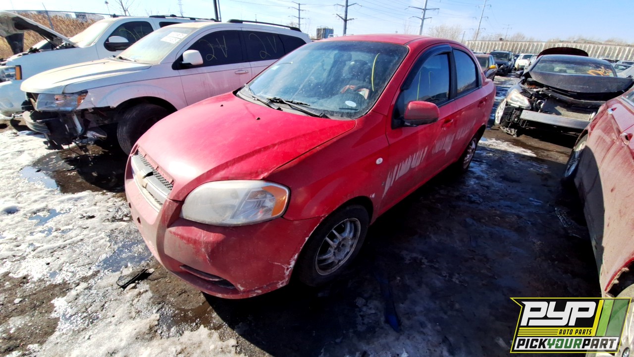 2008 CHEVROLET AVEO partes disponibles