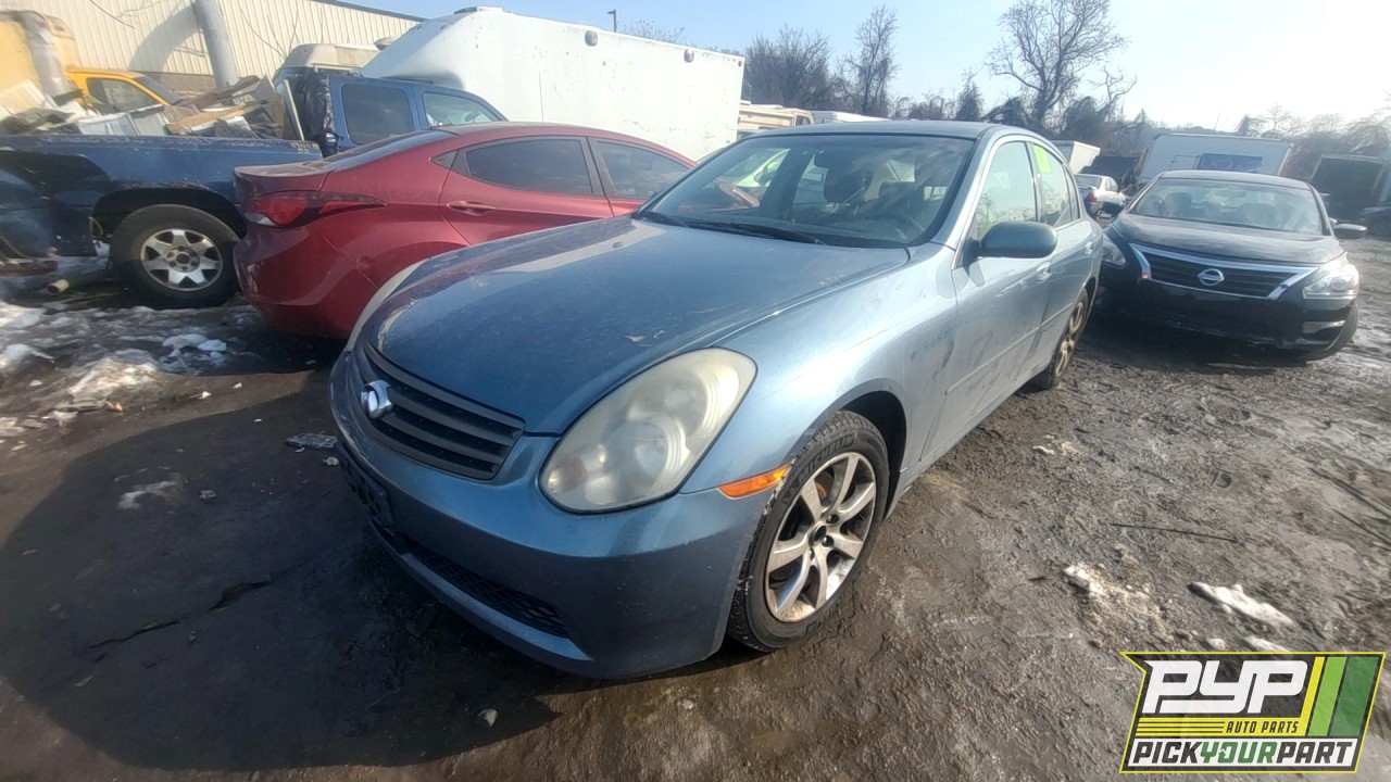 2006 INFINITI G35 partes disponibles