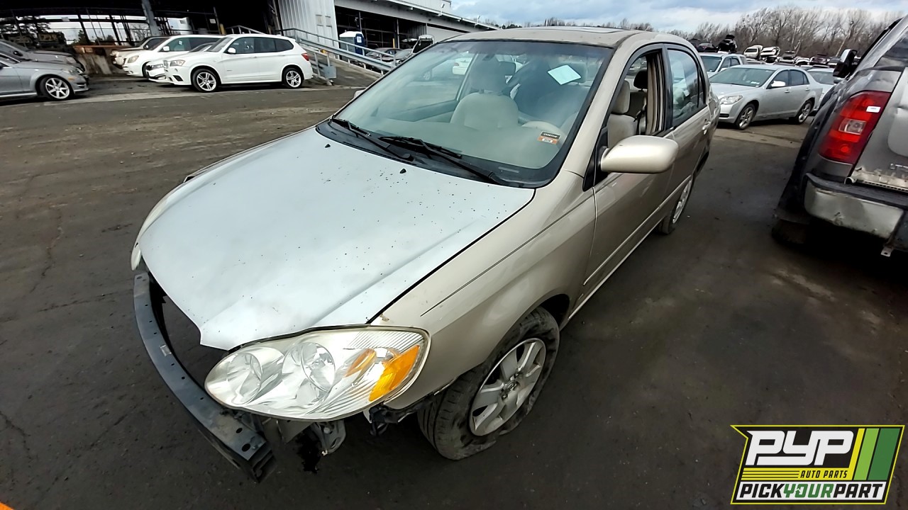 2004 TOYOTA COROLLA partes disponibles
