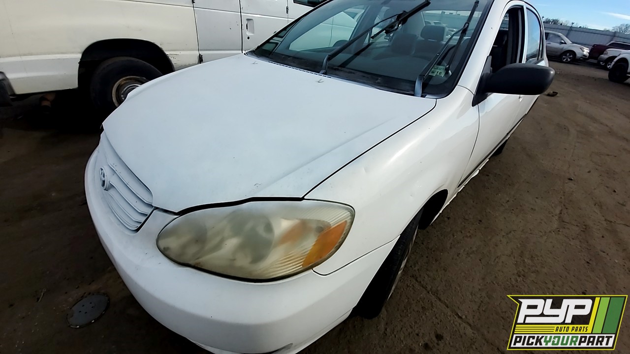 2003 TOYOTA COROLLA partes disponibles
