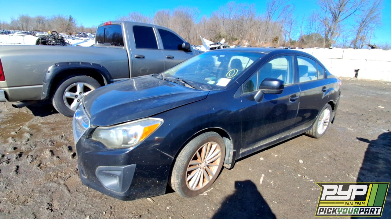 2012 SUBARU IMPREZA partes disponibles
