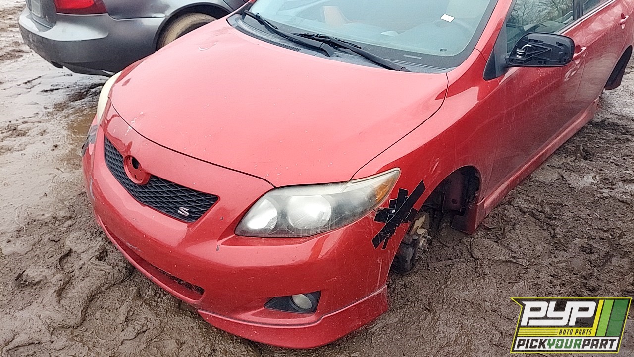2009 TOYOTA COROLLA partes disponibles