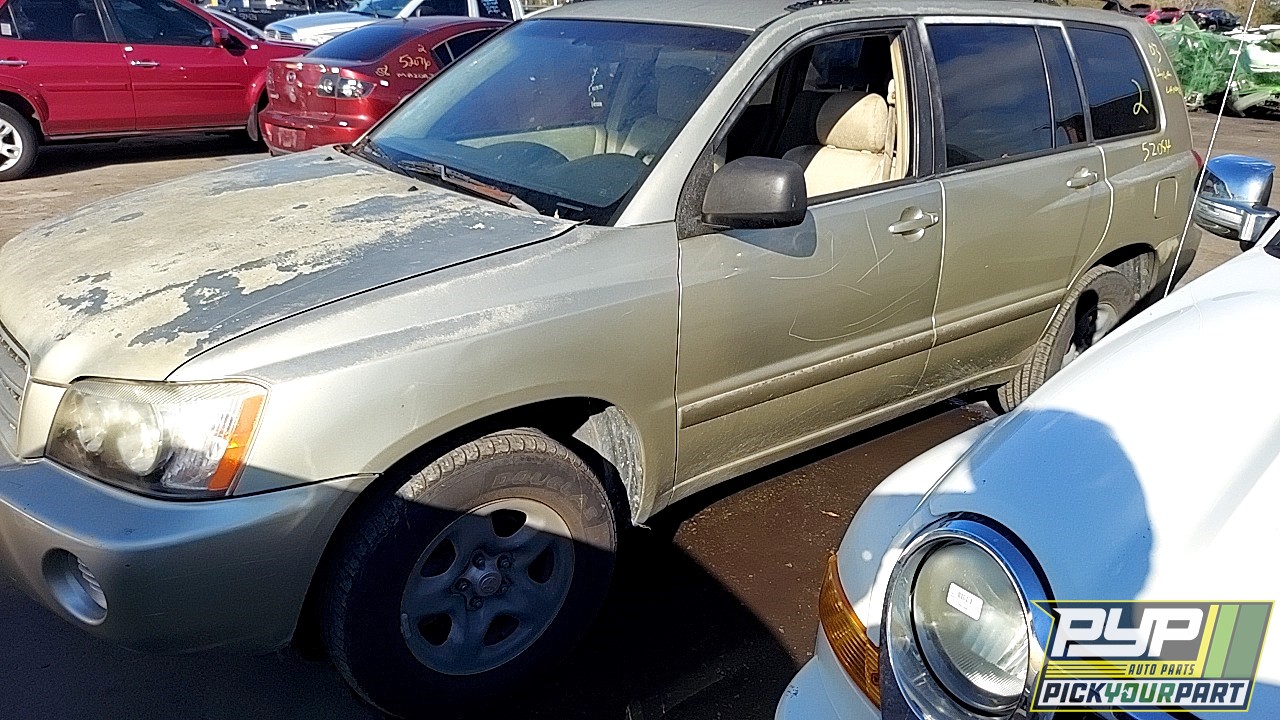 2003 TOYOTA HIGHLANDER partes disponibles