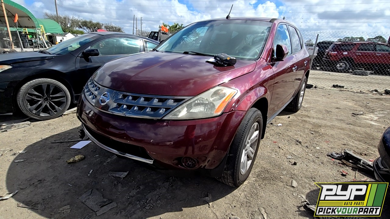 2007 NISSAN MURANO partes disponibles