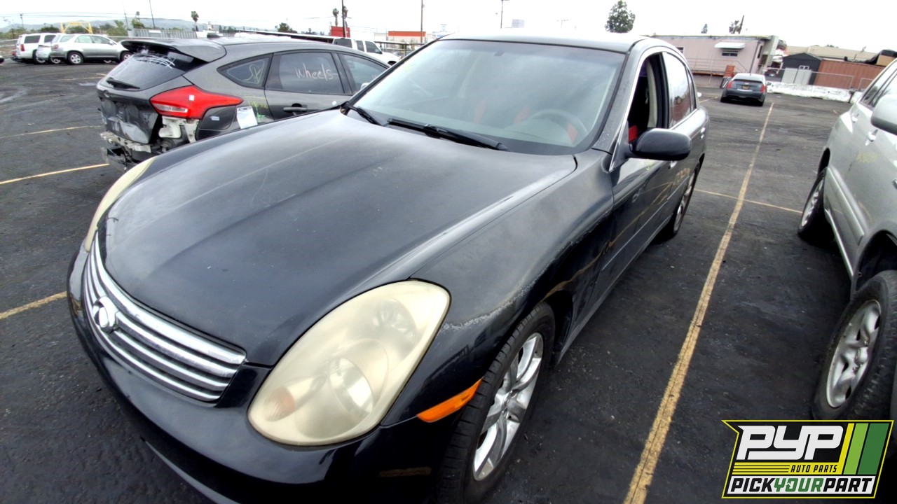 2003 INFINITI G35 partes disponibles