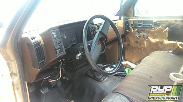 1986 CHEVROLET S-10 partes disponibles
