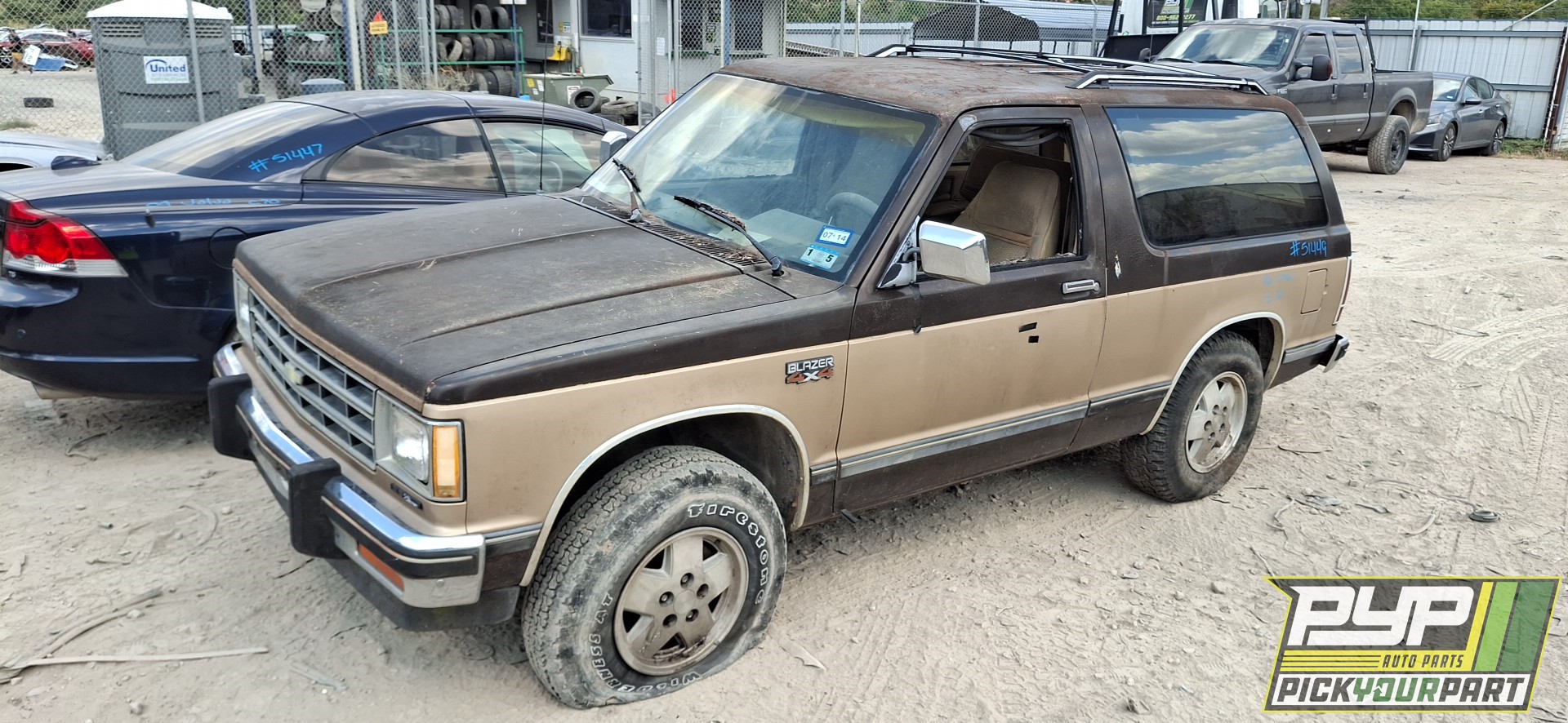1986 CHEVROLET S-10 BLAZER partes disponibles