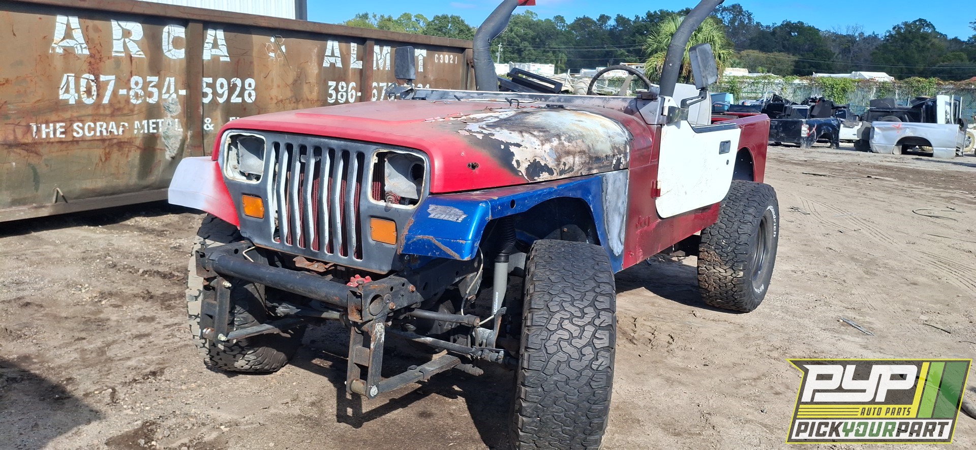 1993 JEEP WRANGLER partes disponibles