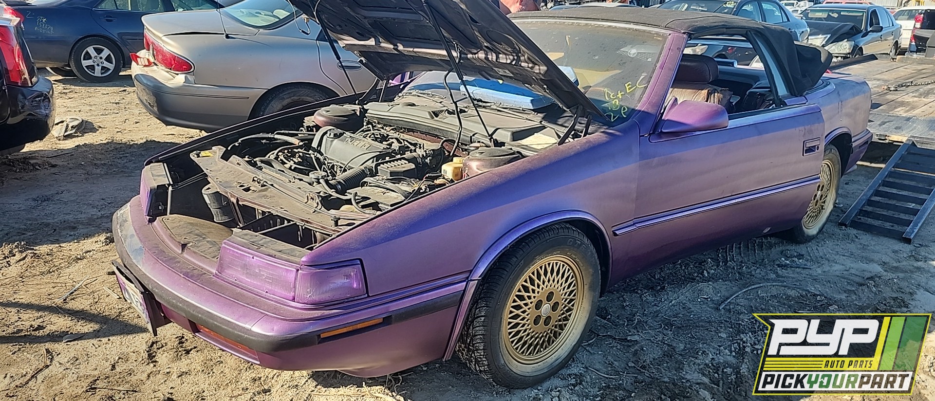 1989 CHRYSLER TC MASERATI partes disponibles