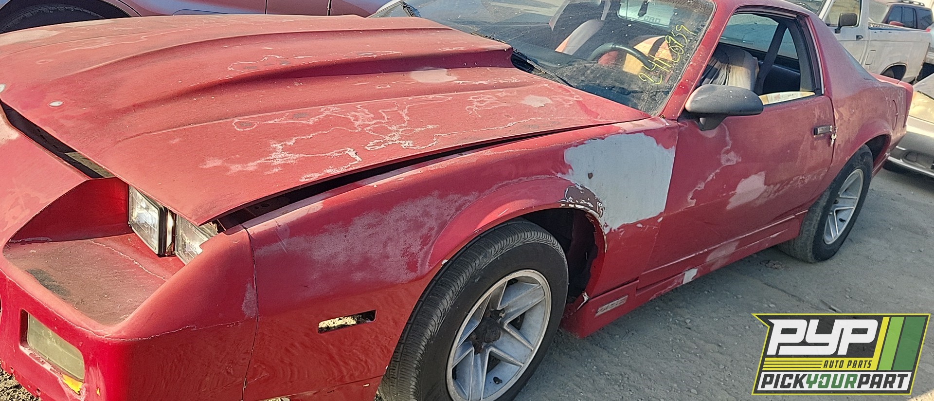 1986 CHEVROLET CAMARO partes disponibles