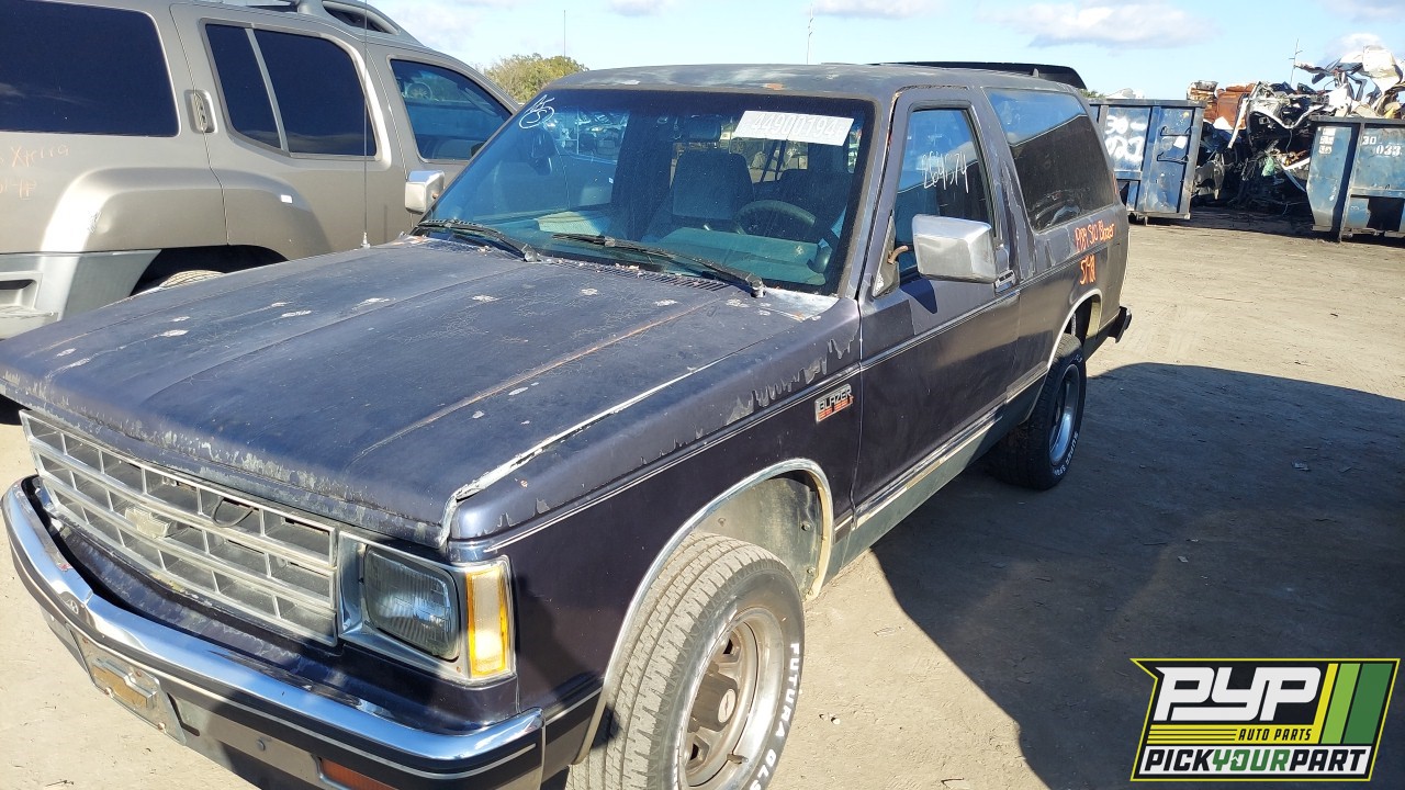 1989 CHEVROLET S10 BLAZER partes disponibles
