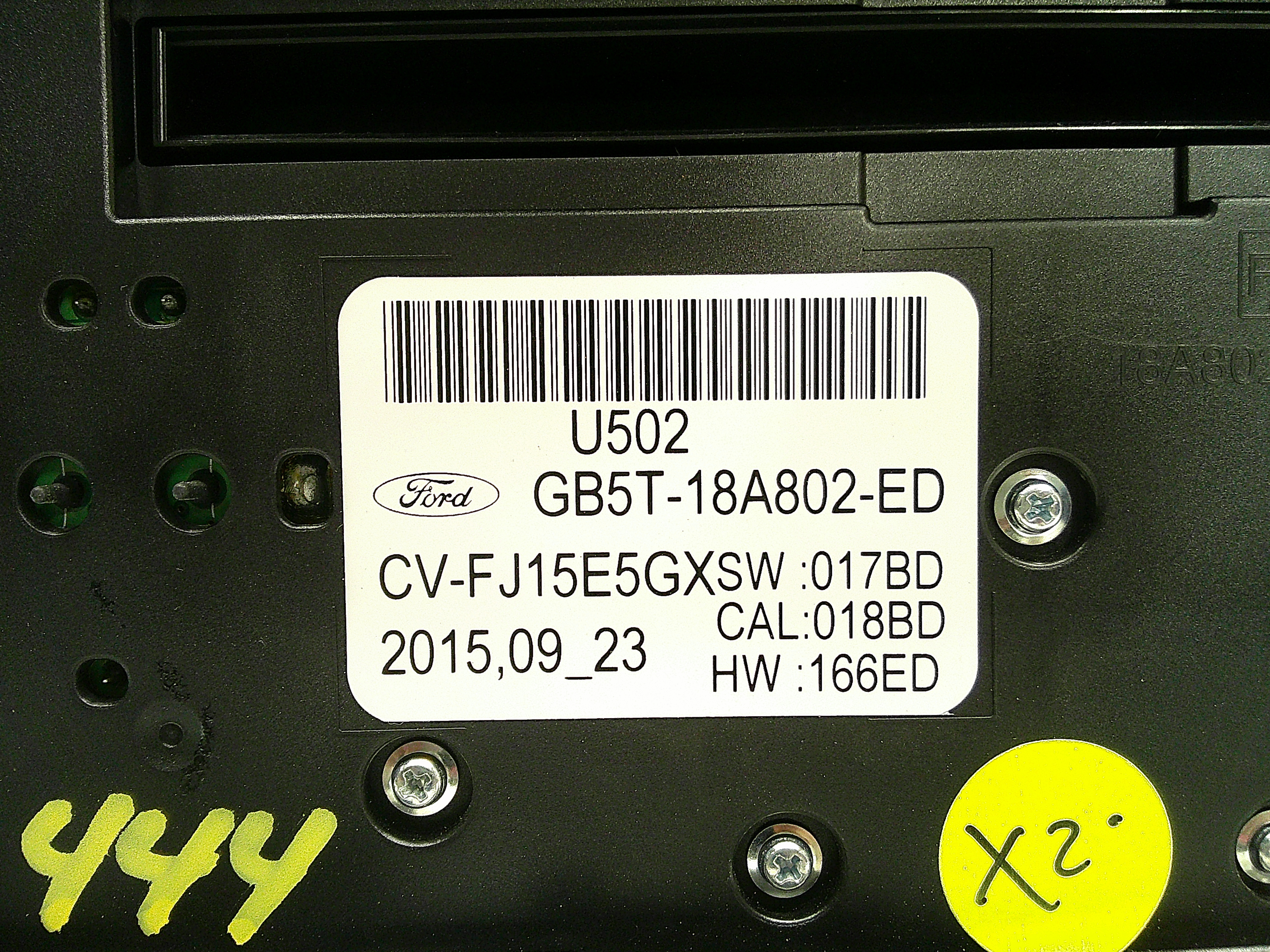 2016 2017 Ford Explorer Radio Control Panel w/Temperature Controls OEM