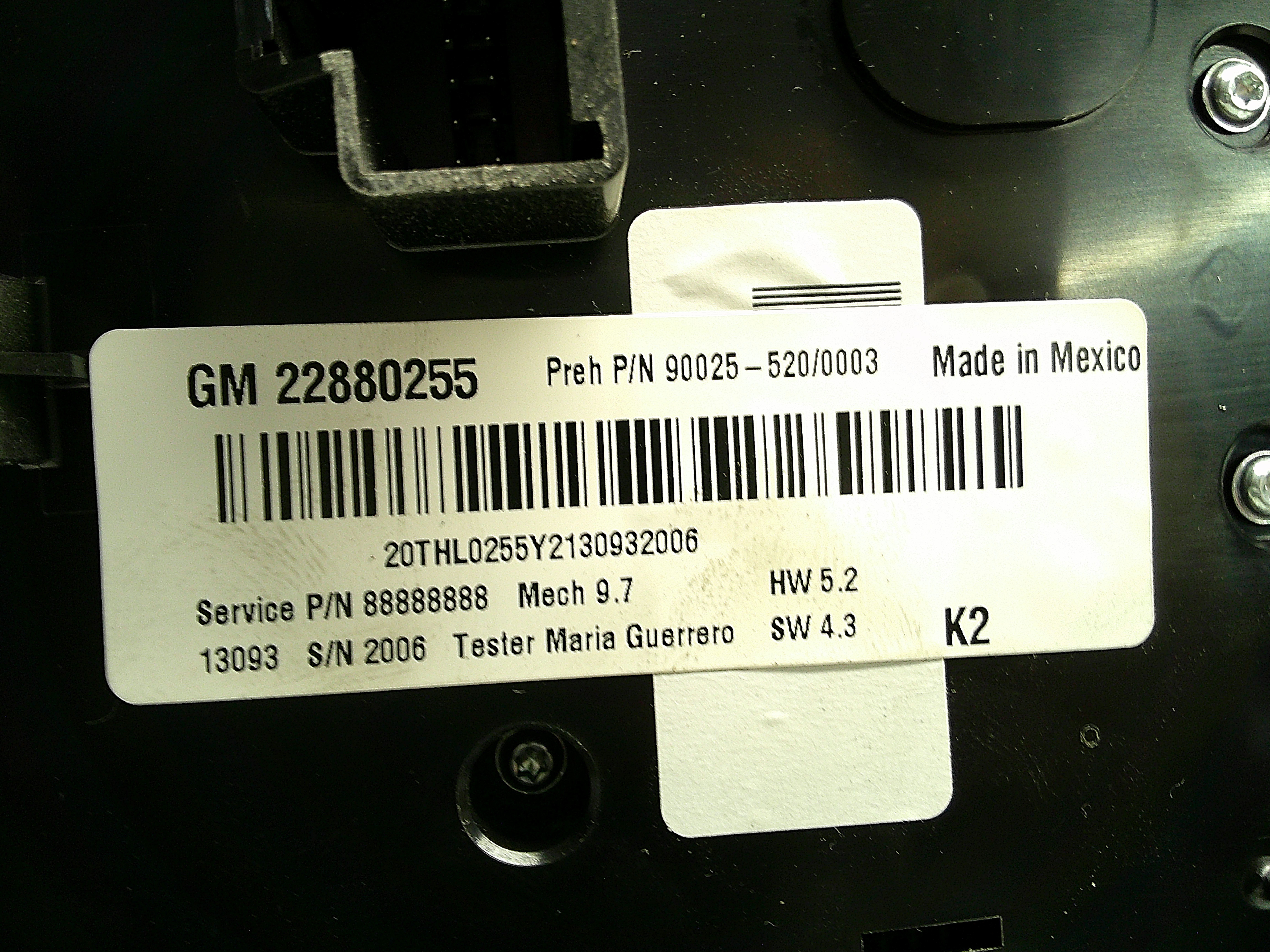 2013 2014 2014 GMC Terrain Radio Control w/Temperature Controls w/Navigation OEM
